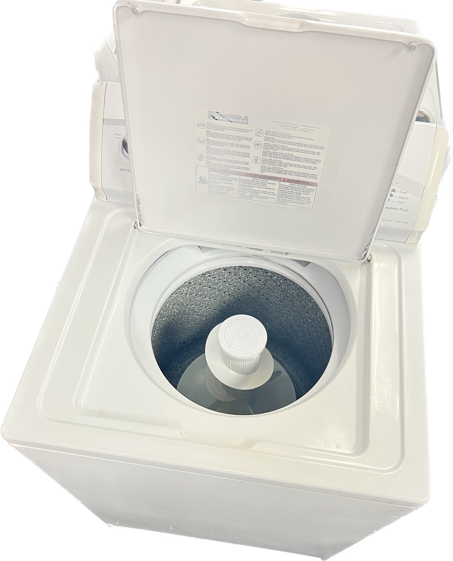 kenmore heavy duty top load washer with agitator